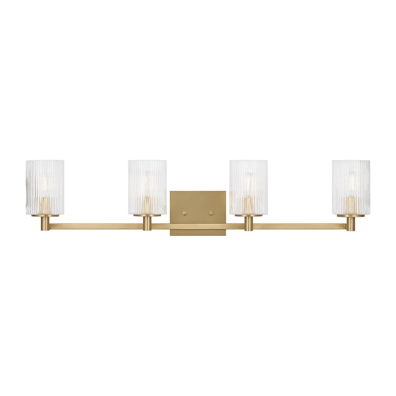 Joss & Main Luisa bath wall sconce with clear fluted glass shades & Reviews | Wayfair | Wayfair North America