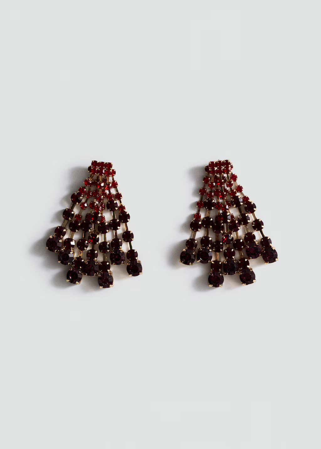 Cascade earrings with faceted crystals - Women | MANGO USA | Mango (US/MX/AU)