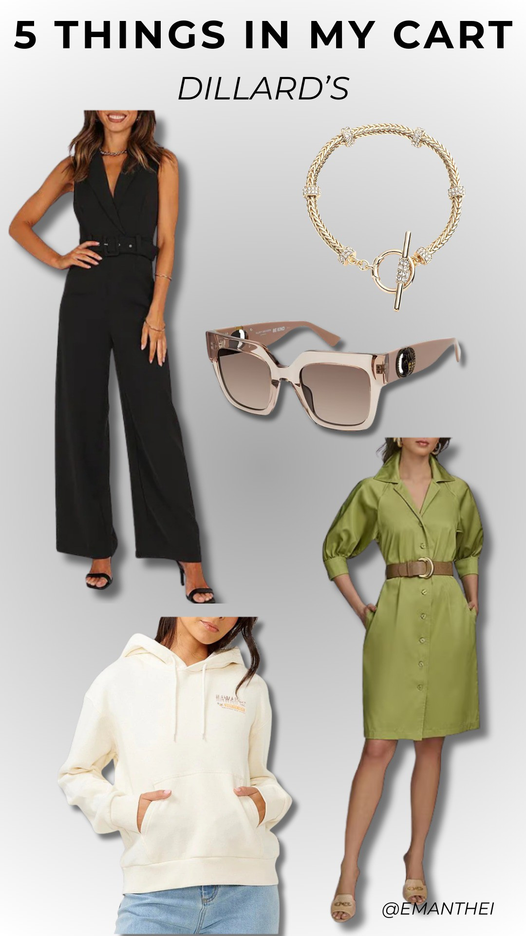 5 things In My Cart | Jersey Bodysuit | Bestsellers Hoodies | Sweatpants | Joggers | Sweat Shorts | Sweatshirt | Activewear | Dillard's | Under $100 👟

#LTKSaleAlert #LTKStyleTip #LTKFindsUnder100