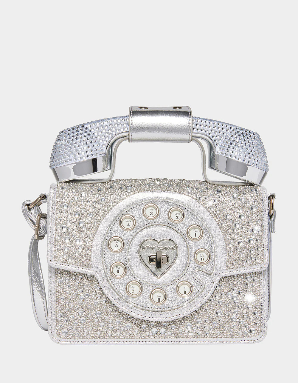KITSCH MILLION STARS PHONE BAG SILVER | Silver Phone Bag | Betsey Johnson