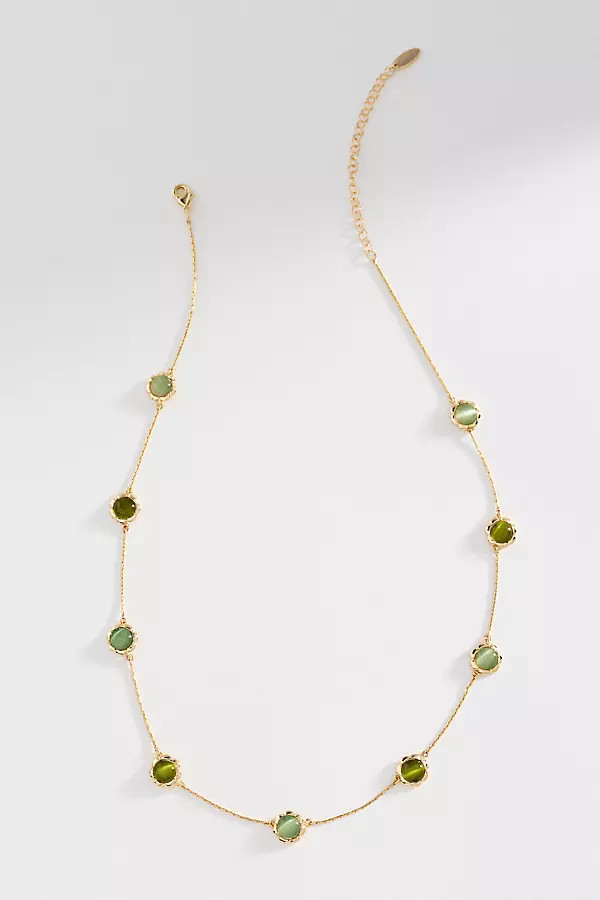 Delicate Dotted Stone Necklace | Anthropologie (US)