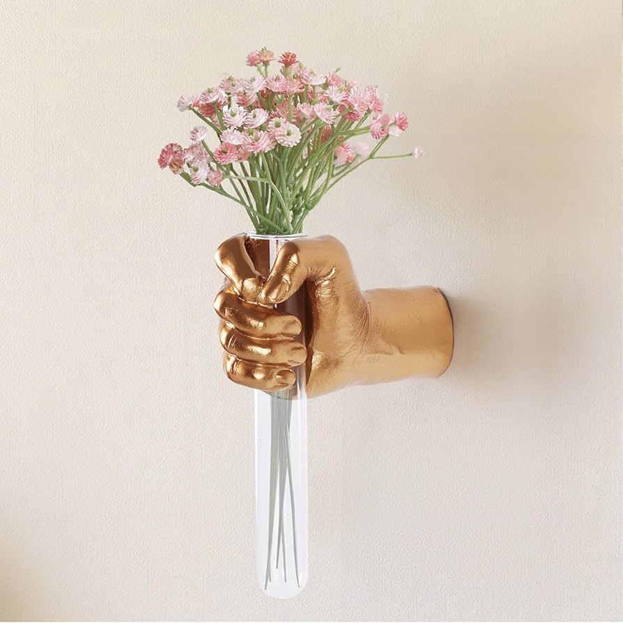 Unique Wall Sculptures, Hand Vases Home Decor, Wall Mount Art Sculpture, Unique Wall Art Statue, ... | Amazon (US)