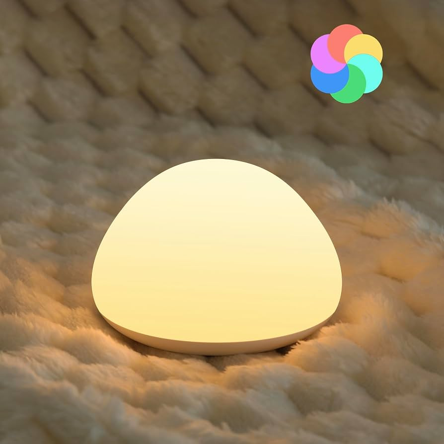 JolyWell Baby Night Light for Nursery, BPA-Free Silicone Tap Control Lamp with 4-Level Warm Light... | Amazon (CA)