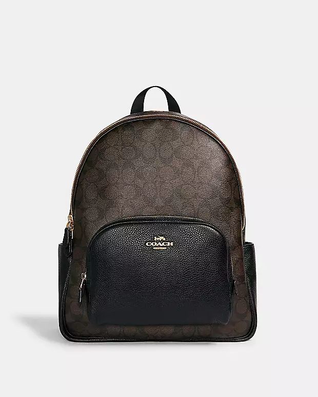 Large Court Backpack In Signature Canvas | Coach Outlet