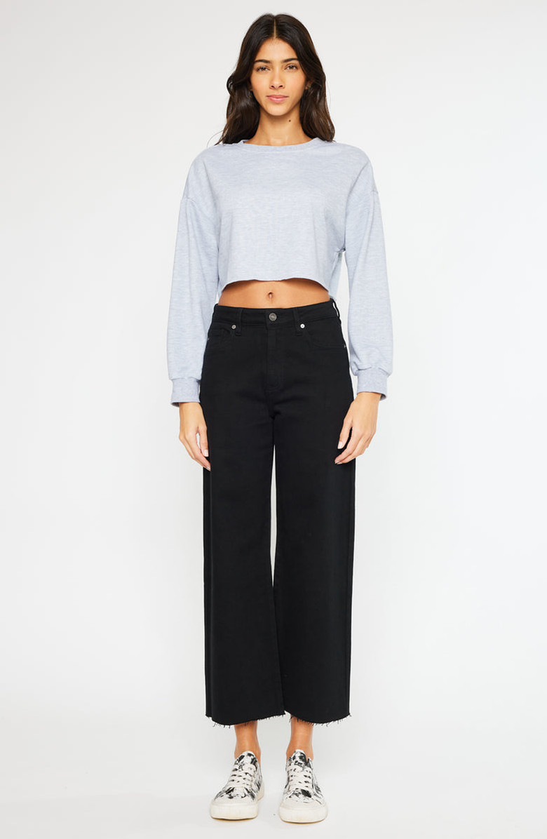 Dianella High Rise Crop Wide Leg Jeans | Nordstrom