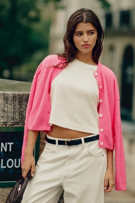 By Anthropologie Crew-Neck Cardigan Sweater | Anthropologie (US)