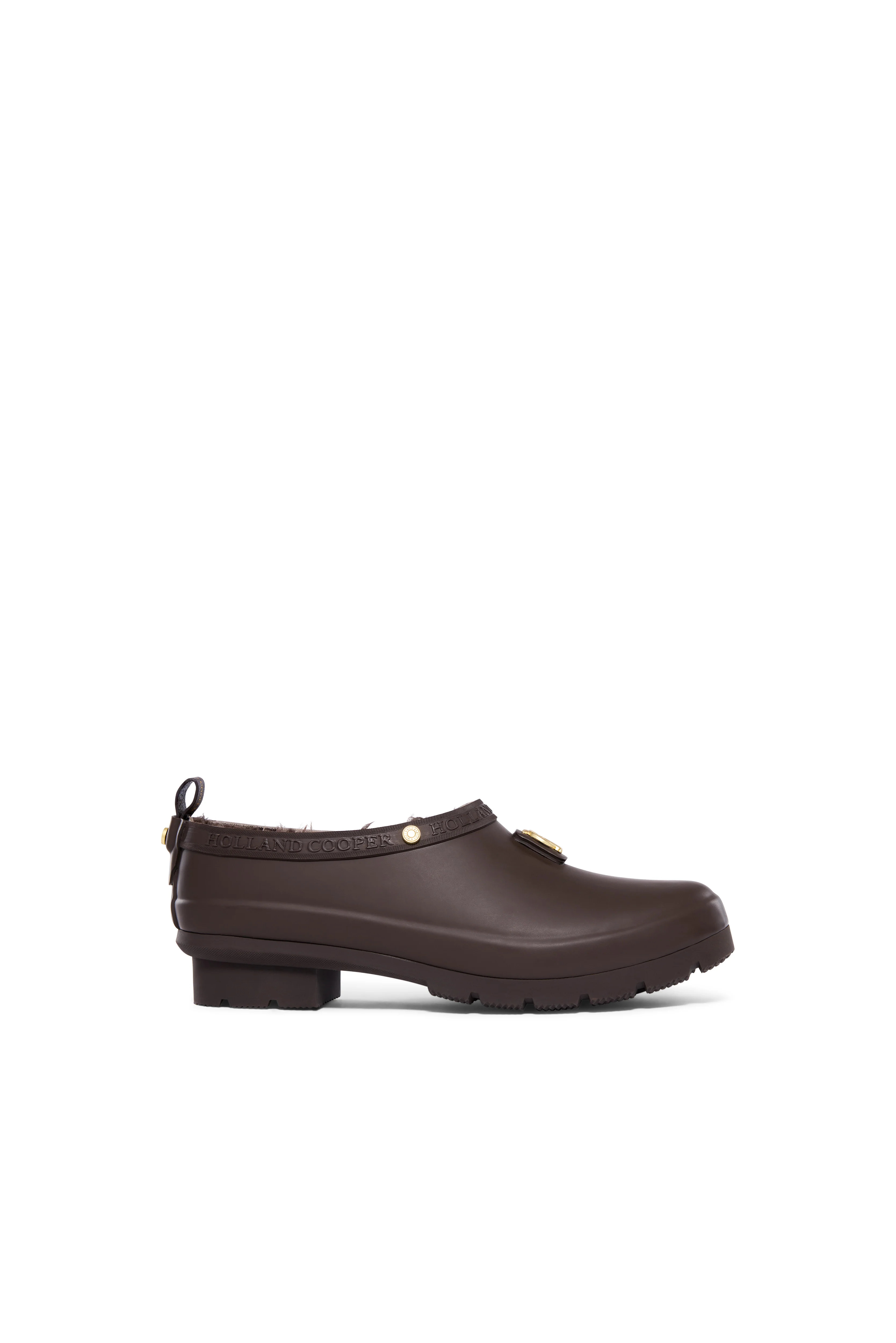 Gardening Loafer (Chocolate Matte Gold) | Holland Cooper