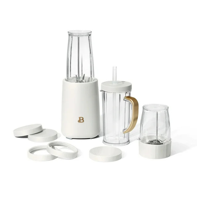 Beautiful Personal Blender Set with 12 Pieces, 240 W, White Icing by Drew Barrymore | Walmart (US)