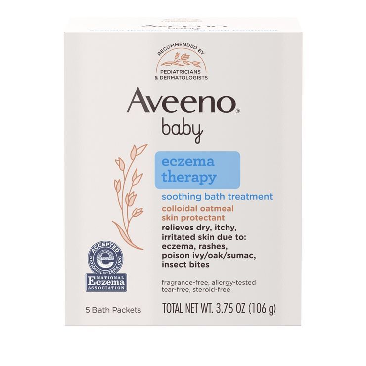 Aveeno Baby Soothing Bath Treatment - 3.75oz - 5ct | Target