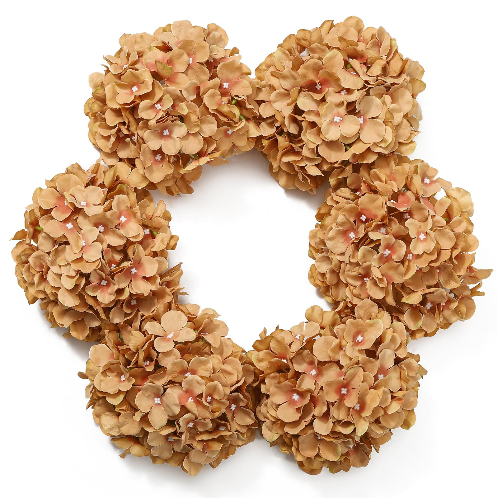 DuHouse Hydrangea Silk Flowers Artificial Hydrangea Heads with Stem Fake Flowers for Wedding Home... | Amazon (US)