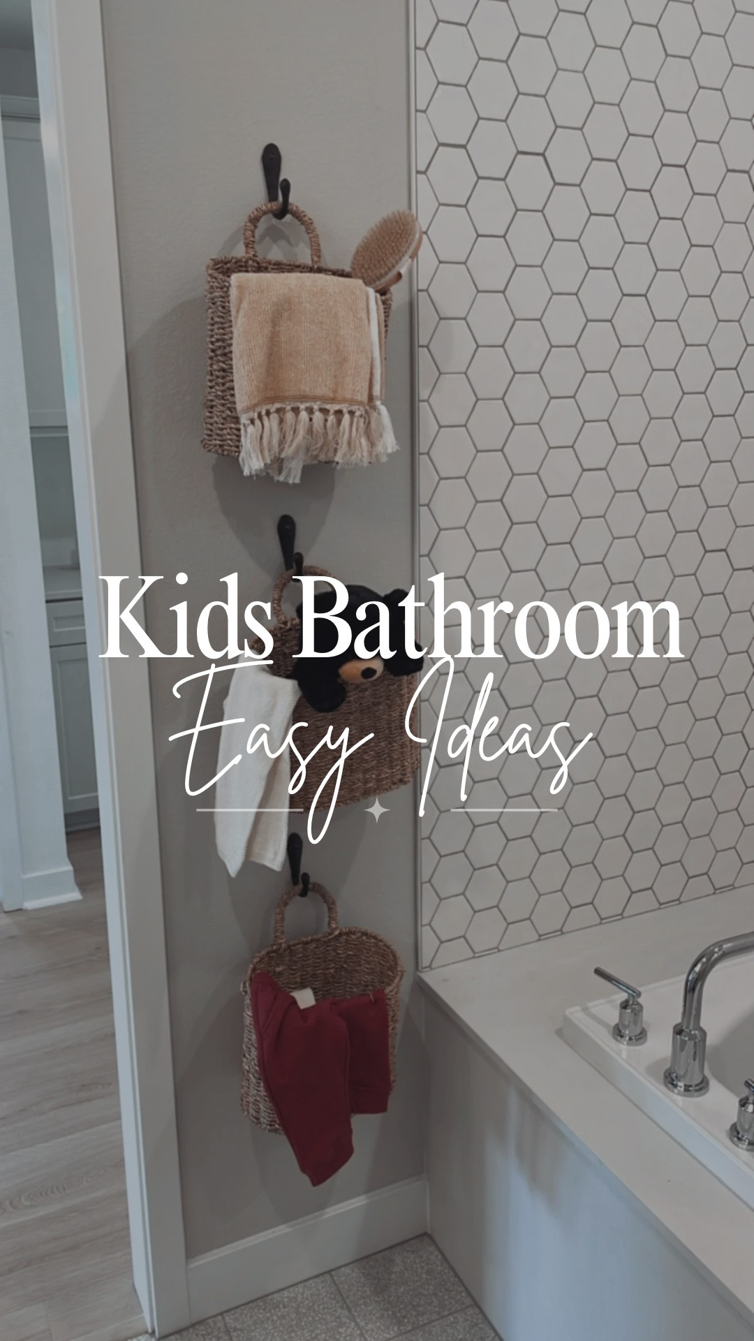 ✨ Easy Ideas for a Kid-Friendly Bathroom ✨

Want to make your kids’ bathroom more fun _and_ functional? Here are a few simple ideas that make a big difference:

🪜 Sturdy + stylish step stool – helps little ones reach the sink with confidence.
🛁 Cushioned ottoman – the perfect perch for helping during bath time (and it adds softness to the space!).
🧺 Hanging baskets – a cute way to corral washcloths, bath toys, and all the kid clutter.

It’s the little touches that make everyday routines smoother _and_ keep your space looking great. 💫

#LTKHome #LTKKids #LTKFamily