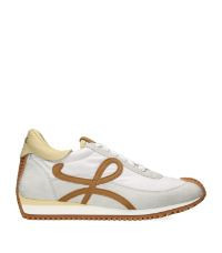 Suede-Panel Flow Runner Sneakers | Harrods