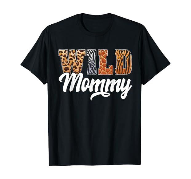 Wild Mommy Zoo Born Wild Birthday Safari Jungle T-Shirt | Amazon (US)