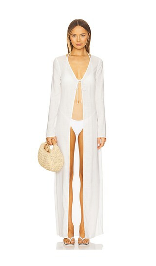 Jolanda Robe in Ivory | Revolve Clothing (Global)