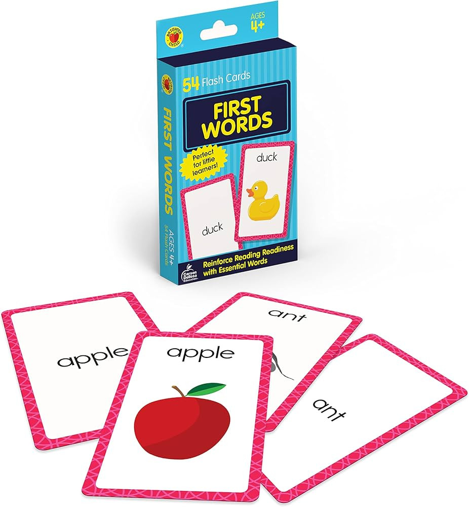 Carson Dellosa 54 Phonics Flash Cards, Sight Words Flashcards for Kids Ages 4 and Up, High Freque... | Amazon (US)