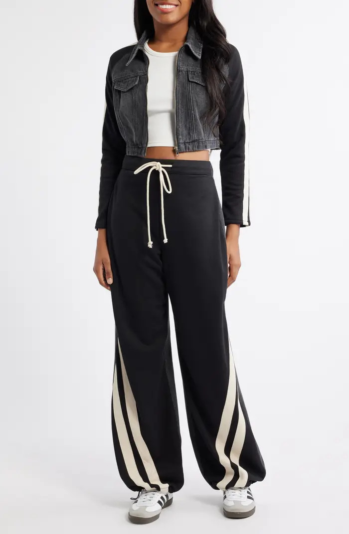 PTCL French Terry & Denim Mixed Media Pants | Nordstrom | Nordstrom
