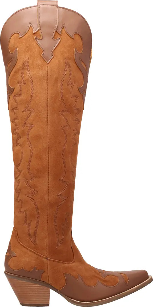 Drama Queen Over the Knee Western Boot (Women) | Nordstrom