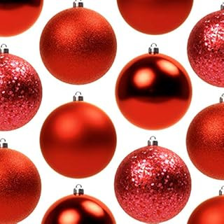 Sunnydaze Deck The Halls 59-Count Shatterproof Christmas Ball Ornament Kit with Hooks - Tree Deco... | Amazon (US)