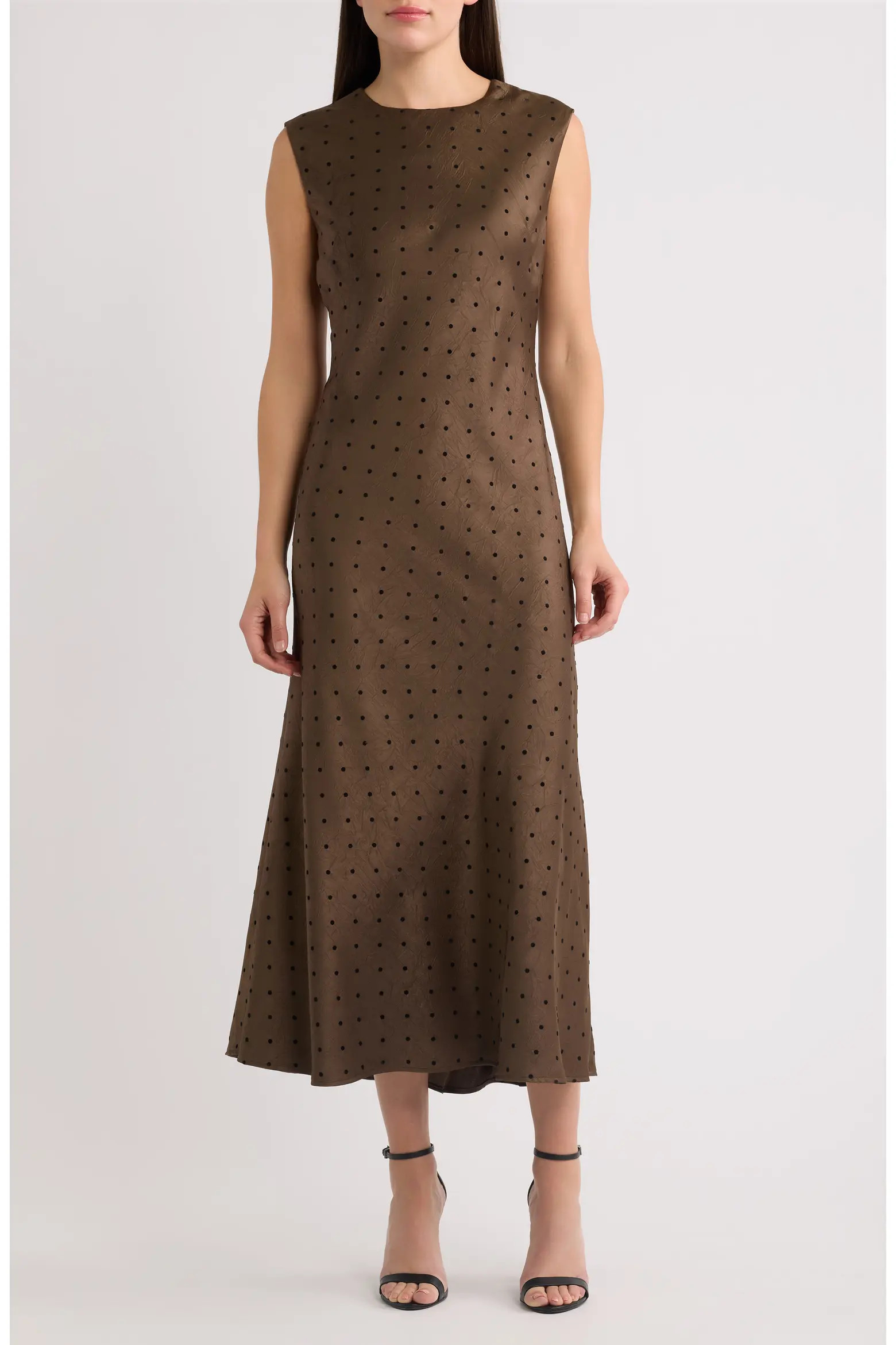 Sam Edelman Polka Dot Satin Maxi Dress (Women) | Nordstrom | Nordstrom