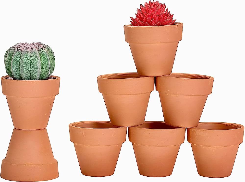 Mr. Pen- Mini Terracotta Clay Pots, 1.7", 8 pcs, Clay Pots for Plants, Small Terracotta Pots, Ter... | Amazon (US)