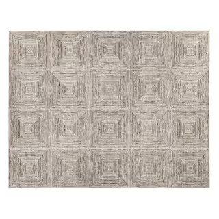 Catalina Gray 7 ft. 10 in. x 10 ft. Geometric Polypropylene/Polyester Area Rug | The Home Depot