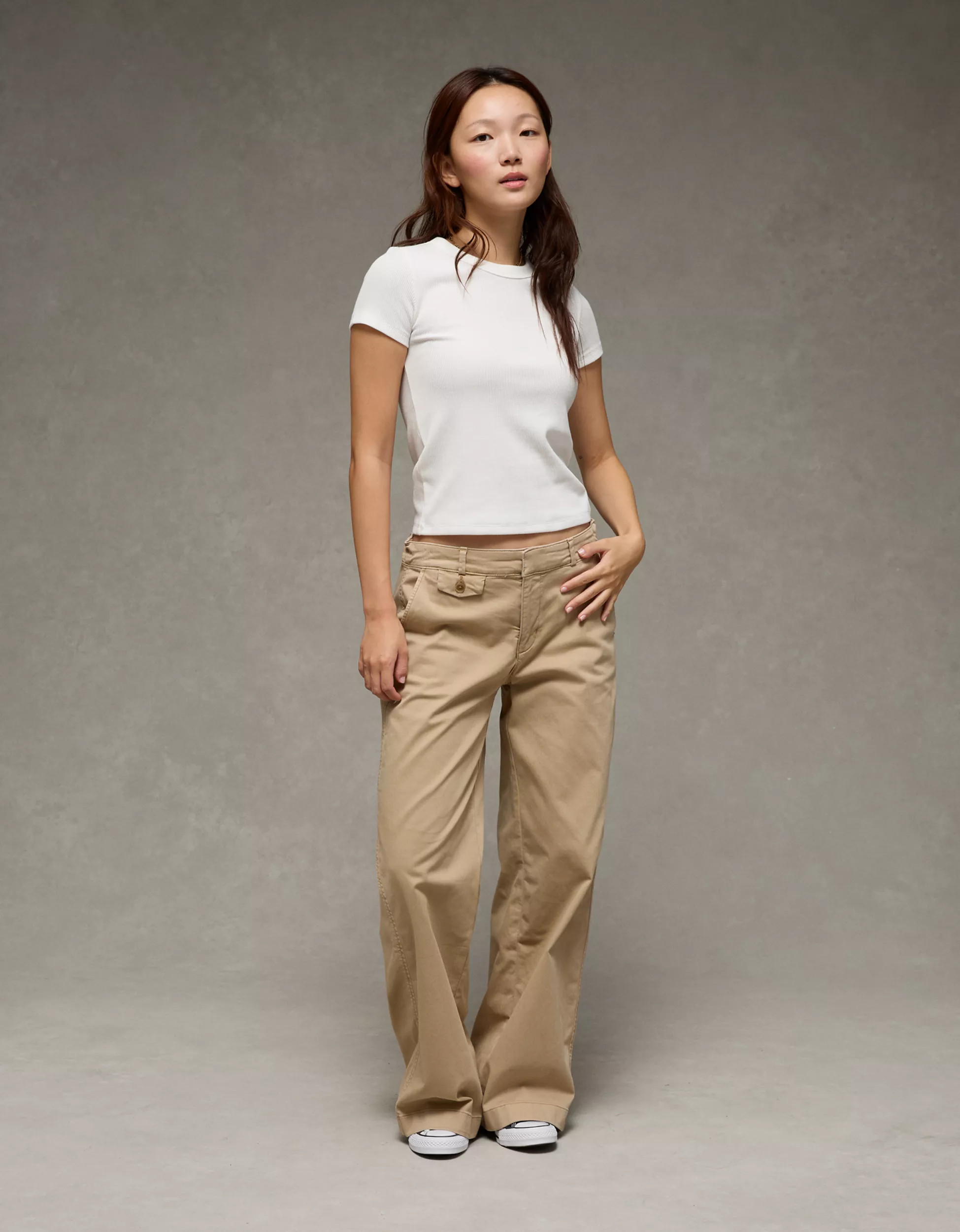 AE Waffle Baby Tee | American Eagle Outfitters (US & CA)