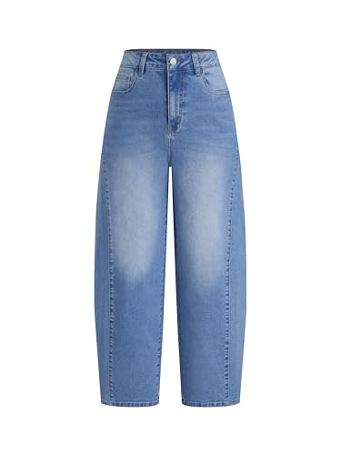 CIDER Women's Barrel Jeans High Waisted Baggy Jeans Y2K Boyfriend Jean Vintage Loose Fit Pants Tr... | Amazon (US)