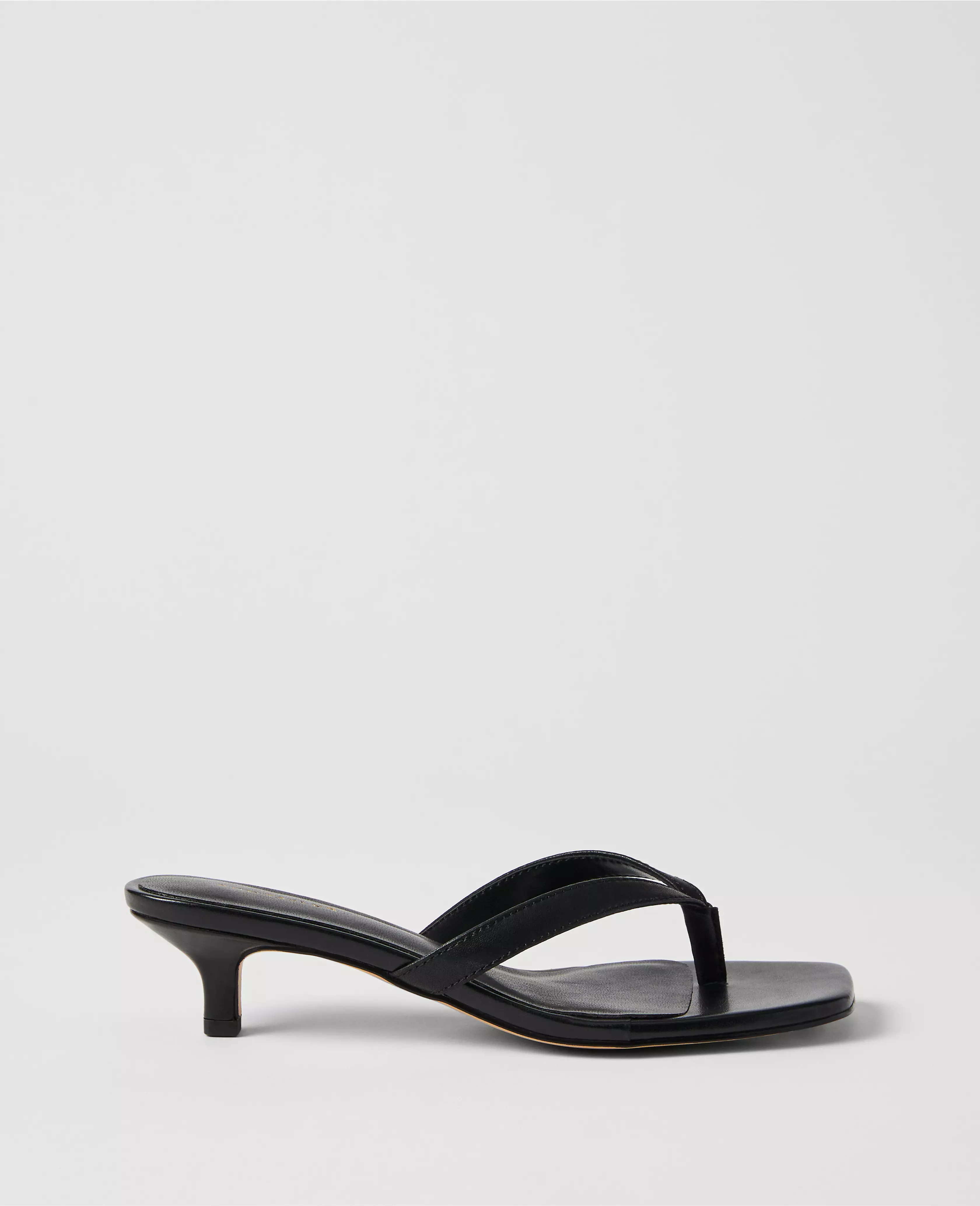 Leather Kitten Heel Sandal | Ann Taylor
