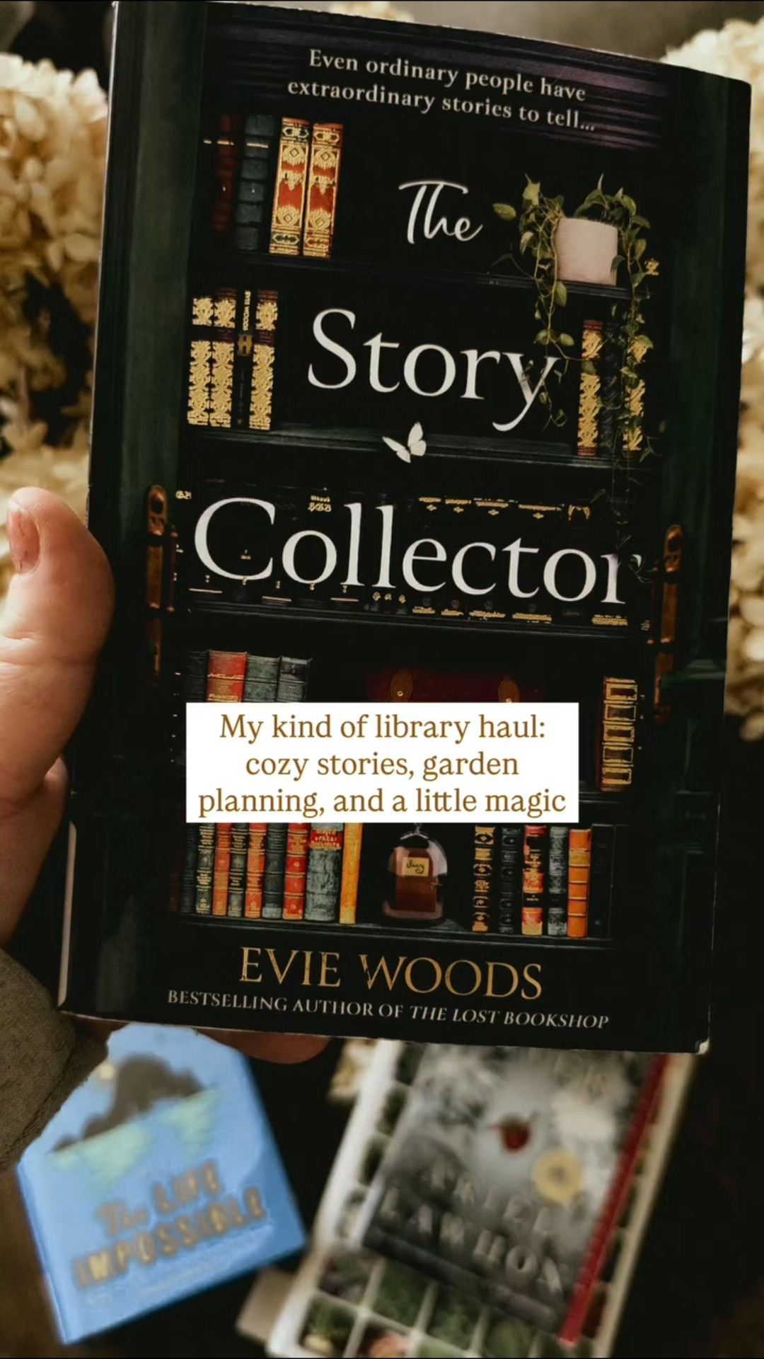 Today’s library haul is a mix of cozy winter reads, a little magic, and some much-needed sunshine.

I picked up The Frozen River, which already feels perfect for this time of year. Quiet, atmospheric, and made for slow reading days.

I also grabbed The Story Collector because it sounds cozy and full of magic, which I’m always drawn to.

For a bit of sunshine, I added The Life Impossible. Anything set in the Mediterranean feels like a small escape right now.

Garden planning is officially in full swing too, and I’m already loving The Vegetable Gardener’s Handbook. There’s so much good information in this one, I might have to add it to my own book collection. It’s also my second time checking out The Family Garden Plan, which is probably a sign that one should come home with me too.

Books for slowing down, dreaming ahead, and planning the season to come.
If you have any cozy or garden-related recommendations, I’d love to hear them 🤍