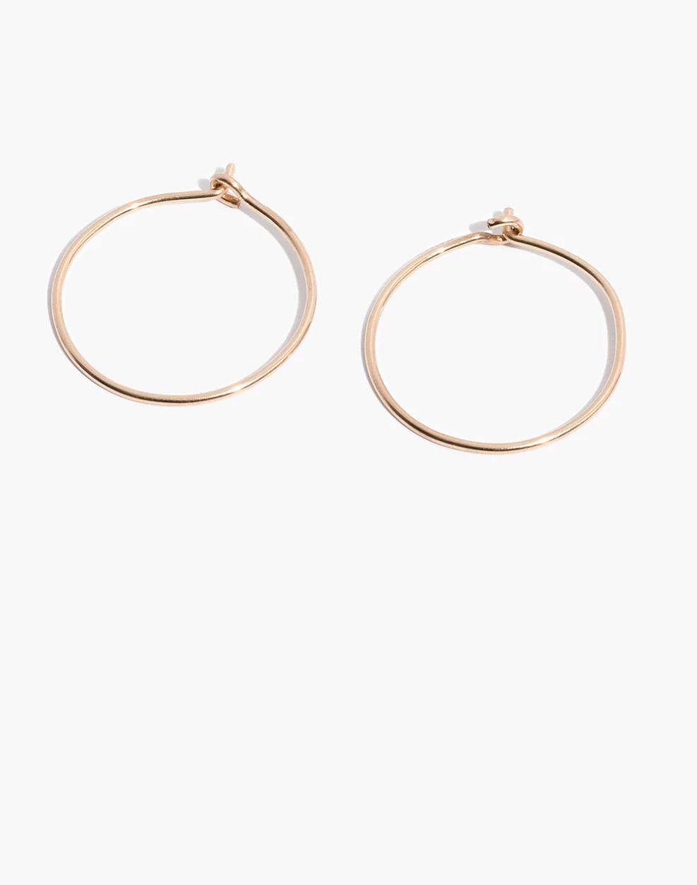 14k Gold-Filled Hoop Earrings | Madewell