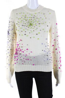 Des Phemmes Womens Wool Sweater T120 White  Size 46  | eBay | eBay US