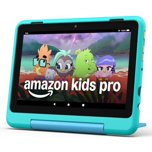 Amazon Fire HD 8 Kids Pro tablet (newest model), ages 6-12. Bright 8" HD screen, includes ad-free... | Amazon (US)