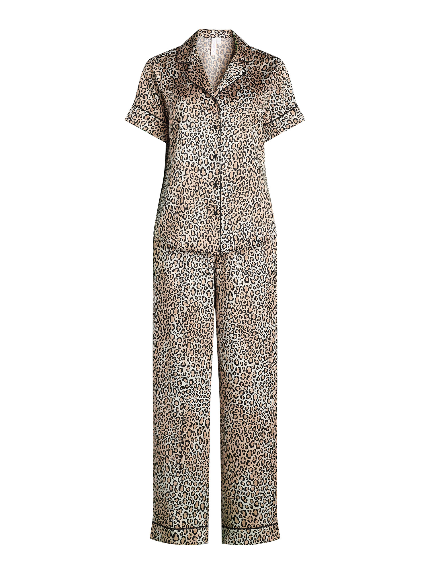 Joyspun Women’s Satin Top and Pants Pajama Set, 2-Piece, Sizes XS-3X - Walmart.com | Walmart (US)