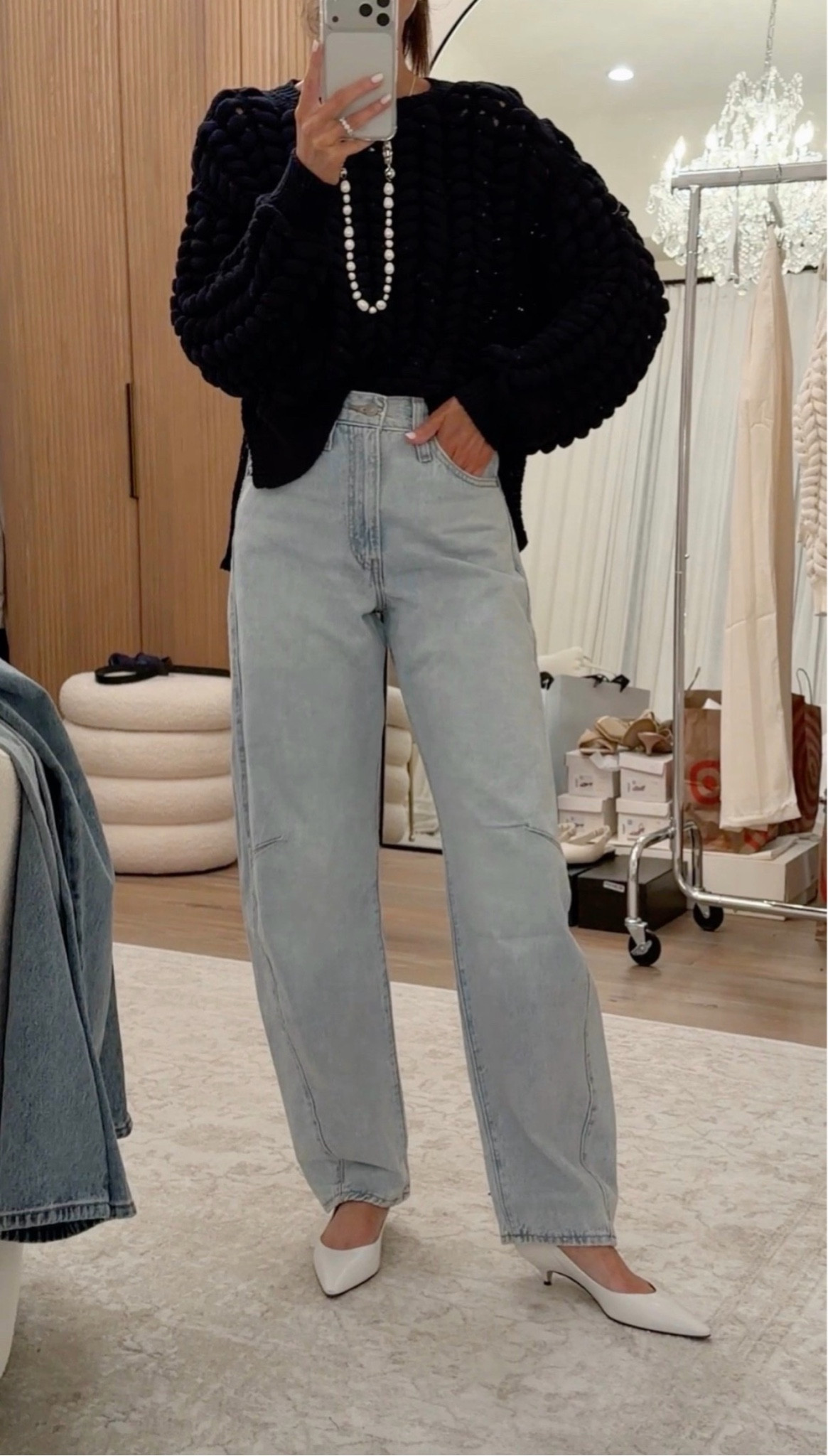 Girls… I am so impressed with these @levi jeans I picked up at Target! I’m just shy of 5-7” wearing the size 24 and small sweater. #stylinbyaylin #target @Target 

#LTKootd #LTKSeasonal #LTKgrwm