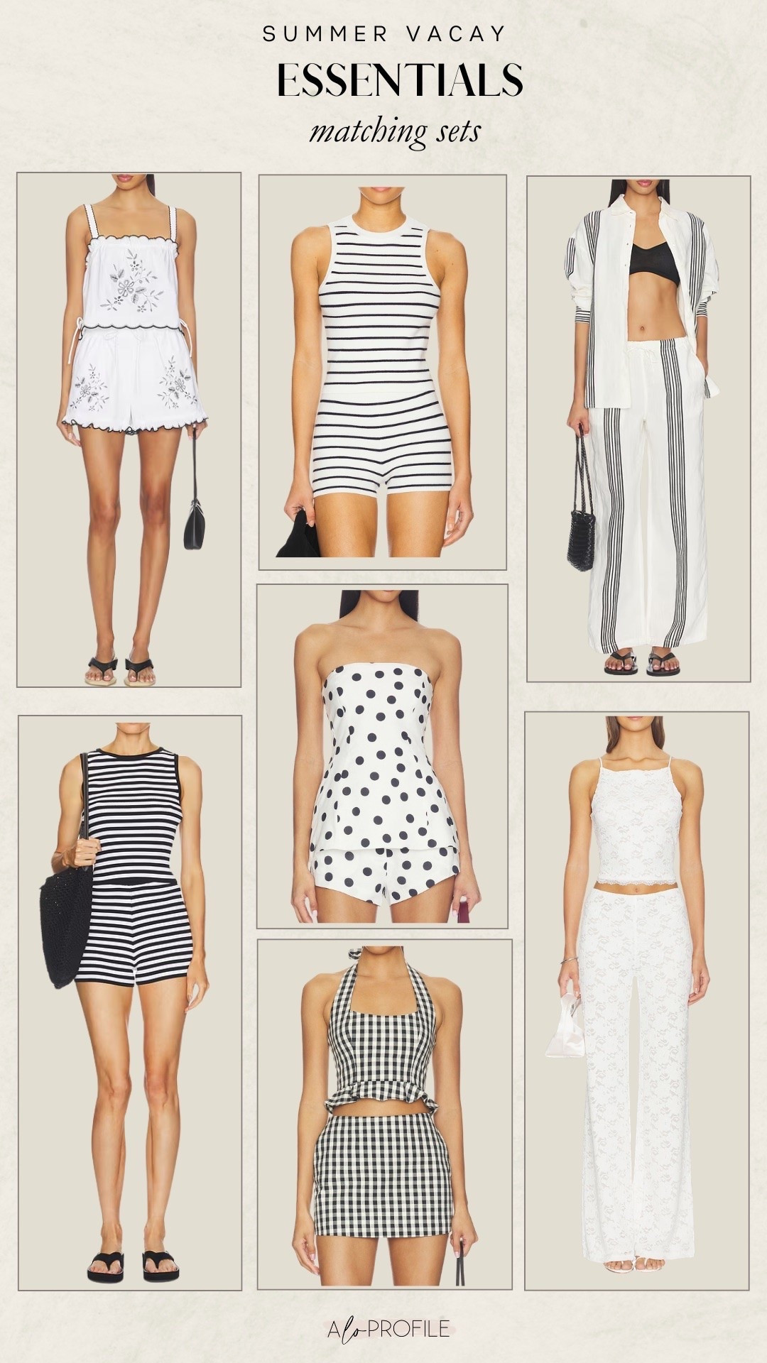 Vacay sets for summer via Revolve🤍