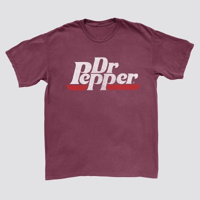 Men's Dr Pepper Short Sleeve Graphic T-Shirt - Maroon M | Target
