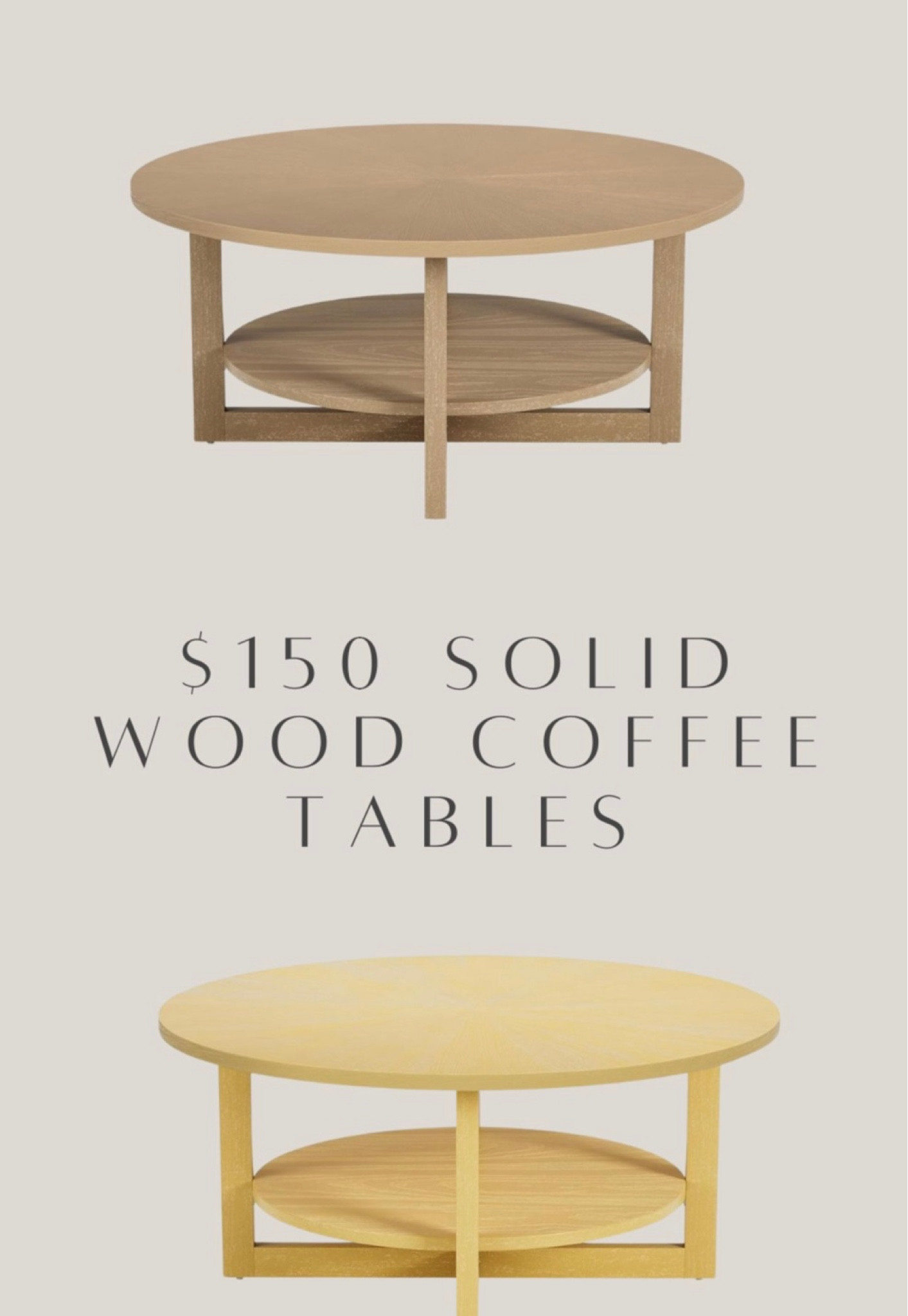 Budget friendly coffee tables for $150! ❤️

#LTKfamily #LTKhome #LTKU