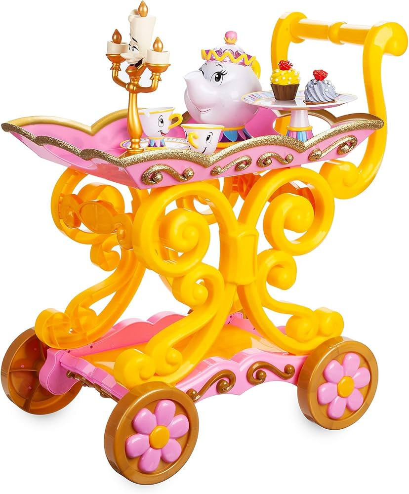 Disney Beauty and The Beast ''Be Our Guest'' Singing Tea Cart Play Set | Amazon (US)