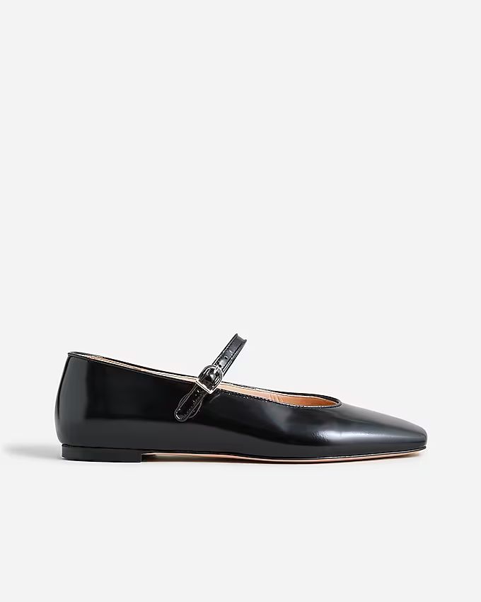 Anya Mary Jane flats in leather | J.Crew US