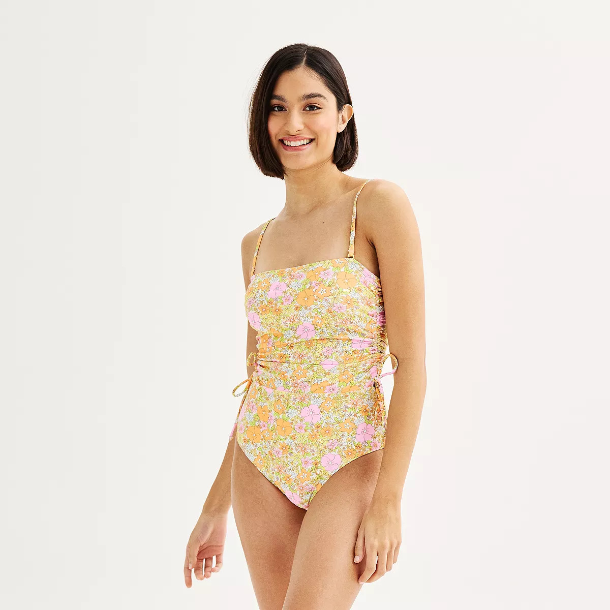 Juniors' Ninety-Nine° Bandeaukini One-Piece Swimsuit | Kohl's