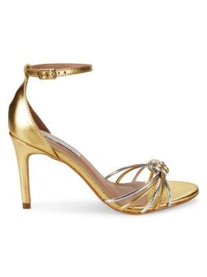 Saks Fifth Avenue Susan Metallic Ankle Strap Sandals on SALE | Saks OFF 5TH | Saks Fifth Avenue OFF 5TH