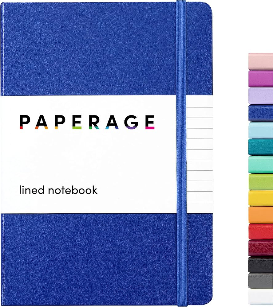 PAPERAGE Lined Journal Notebook, (Royal Blue), 160 Pages, Medium 5.7 inches x 8 inches - 100 GSM ... | Amazon (US)