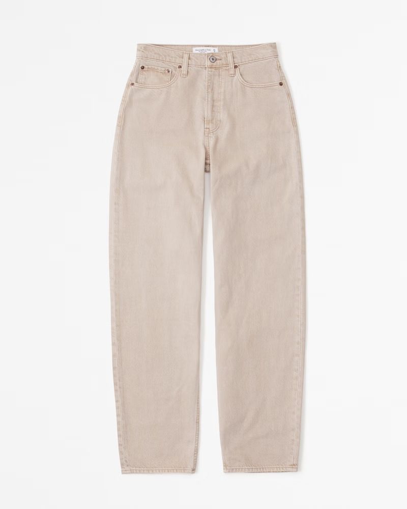 High Rise Taper Jean | Abercrombie & Fitch (US)