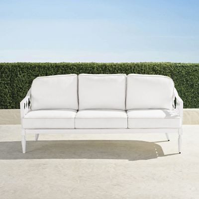 Avery Sofa with Cushions in White Finish | Frontgate | Frontgate