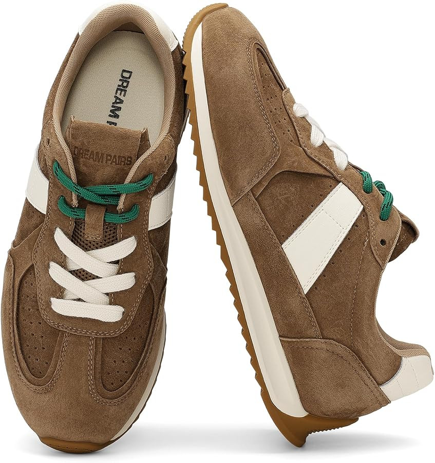 DREAM PAIRS Women's Genuine Leather Retro Barefoot Sneakers | Amazon (US)