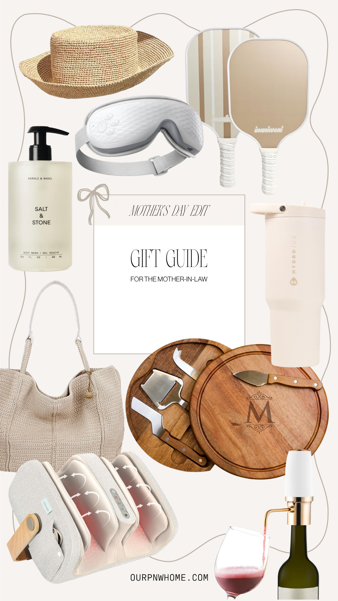 Gifts your mother-in-law will love for Mother's Day from Amazon!

sun hat, straw hat, eye massager, pickleball paddles, body wash, water bottle, handbag, tote bag, luxe handbag, calf massager, wine dispenser, monogramed charcuterie board, cheese board, gifts for mom, Mother's Day gifts 

 #LTKMothersDay #LTKmomlife #LTKSeasonal