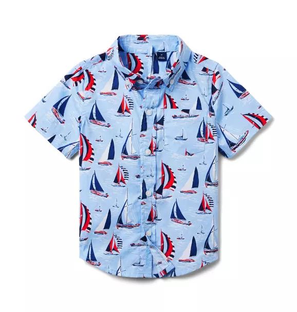 The Sailboat Poplin Shirt | Janie and Jack