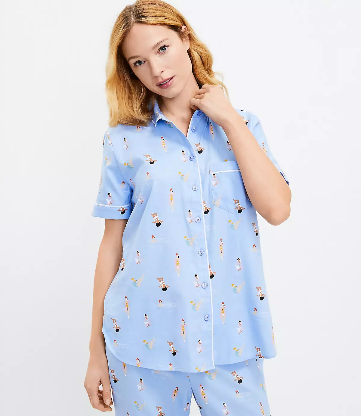 Lounging Ladies Pajama Top | LOFT | LOFT