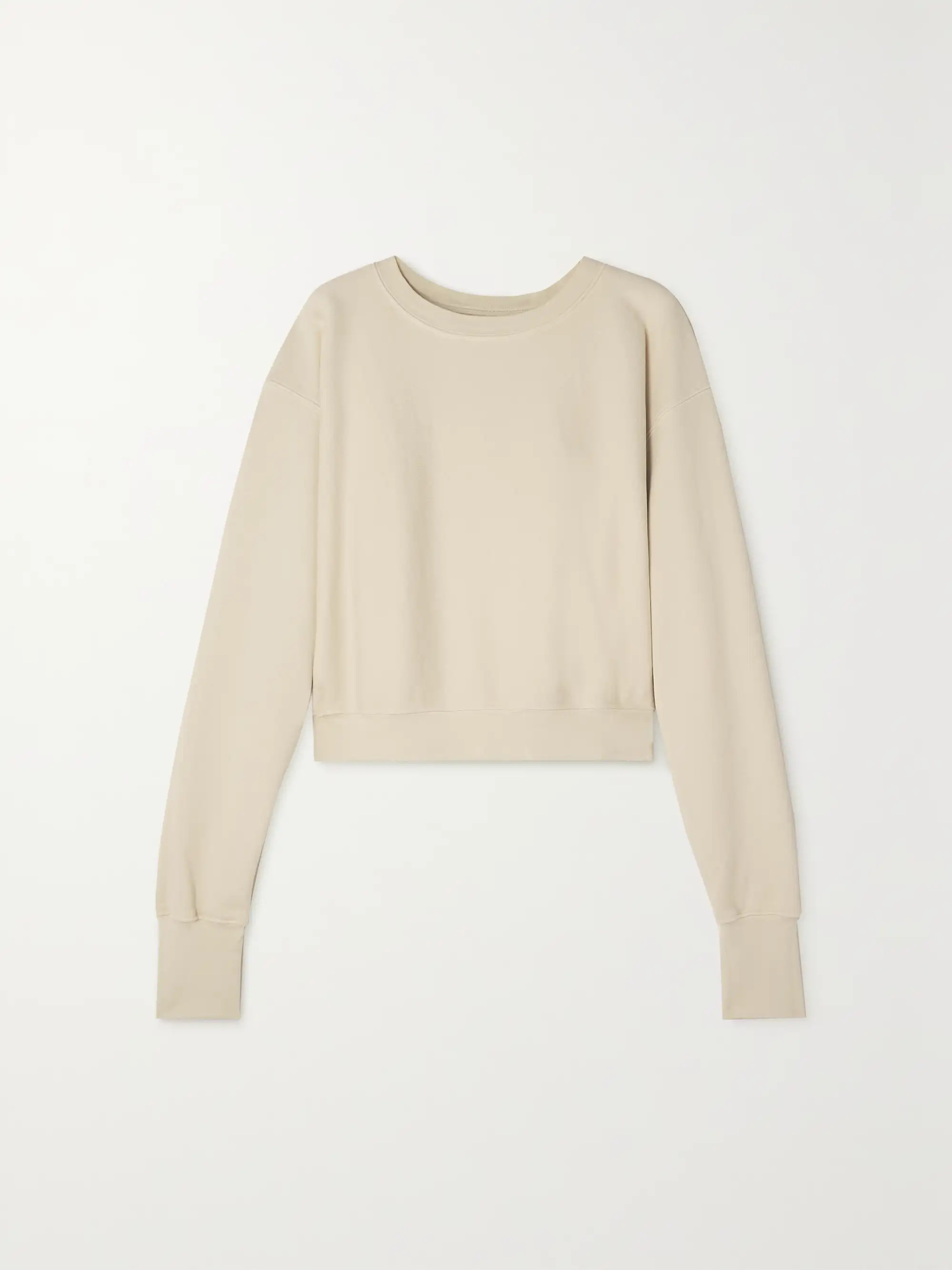 Cotton-jersey sweatshirt | NET-A-PORTER (UK & EU)
