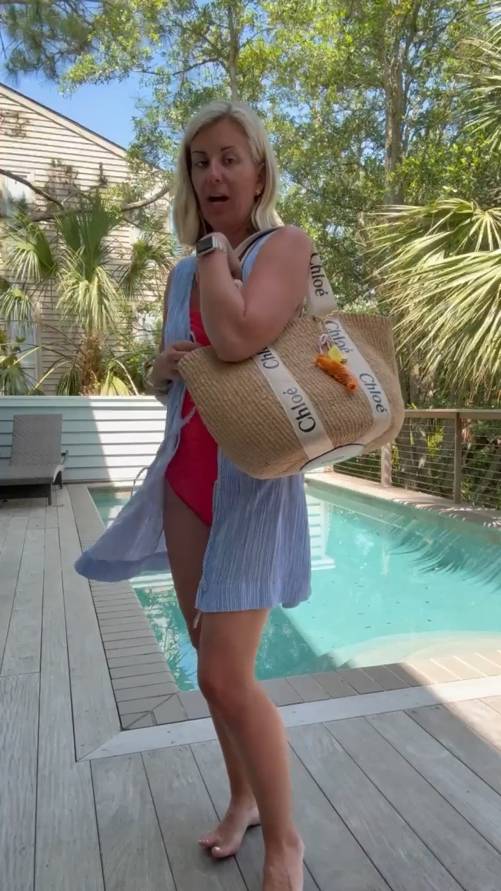 Love this lightweight coverup and swim is such a win. Built in cups and so flattering! 6 suits, small coverup!
Sunshine tienda- code MIXANDMATCH

#LTKSwim